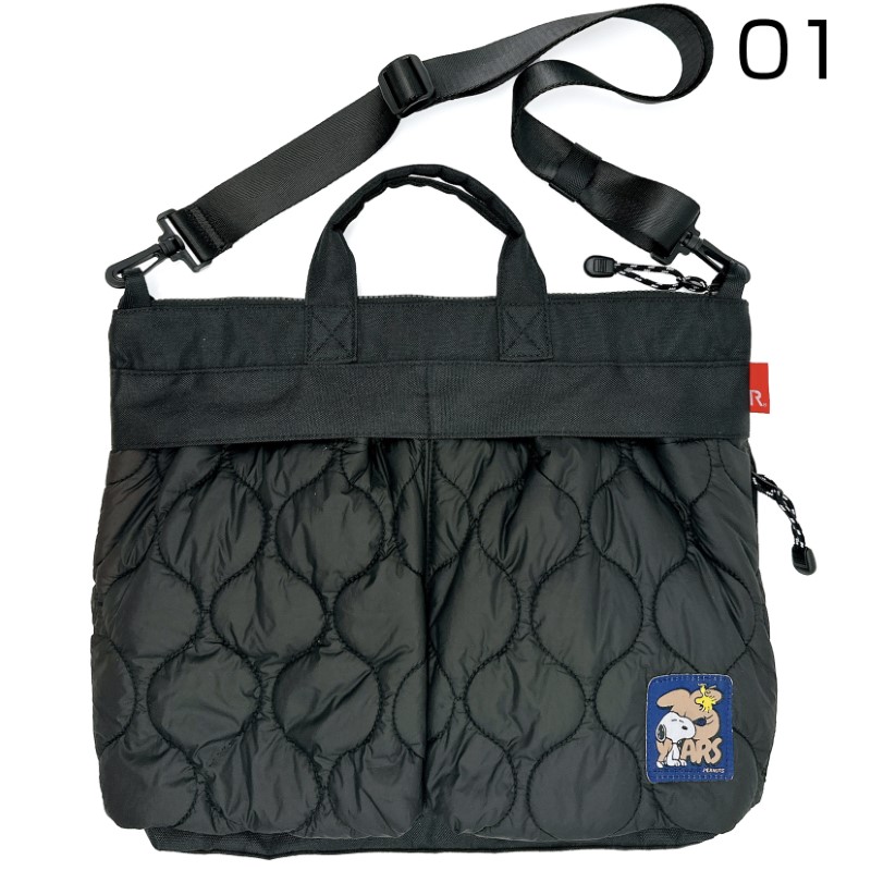 ROOTOTE IP.A4w.パフ.Peanuts-0R BLACK